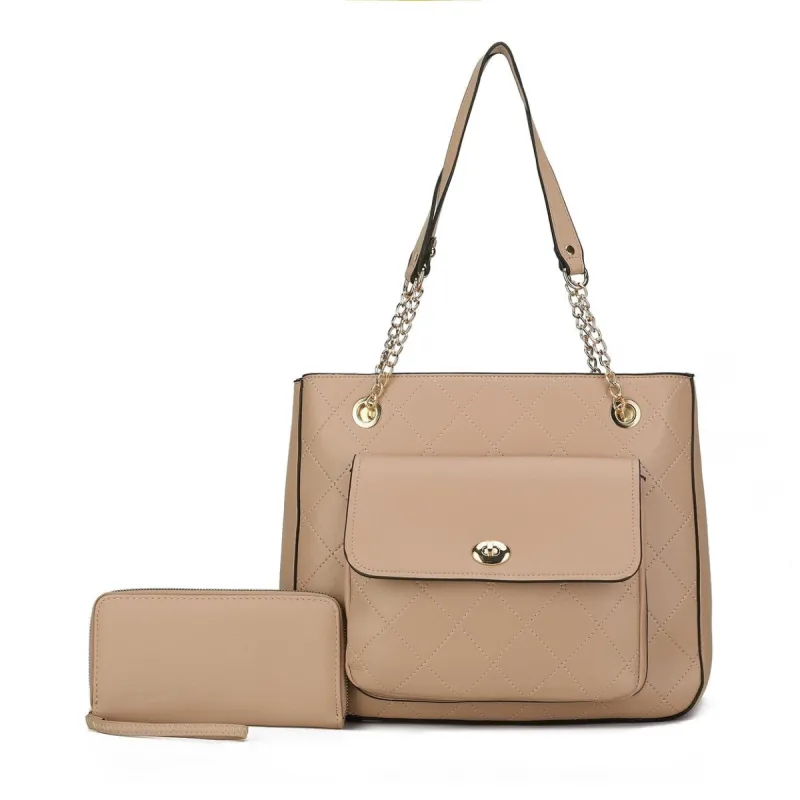Mkfcollection Jenna Shoulder Bag Vegan Leather Designer Handbag sold by Zulily