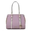 Mkfcollection Amy ColorBlock Shoulder Bag Vegan Leather Designer Handbag sold by Zulily