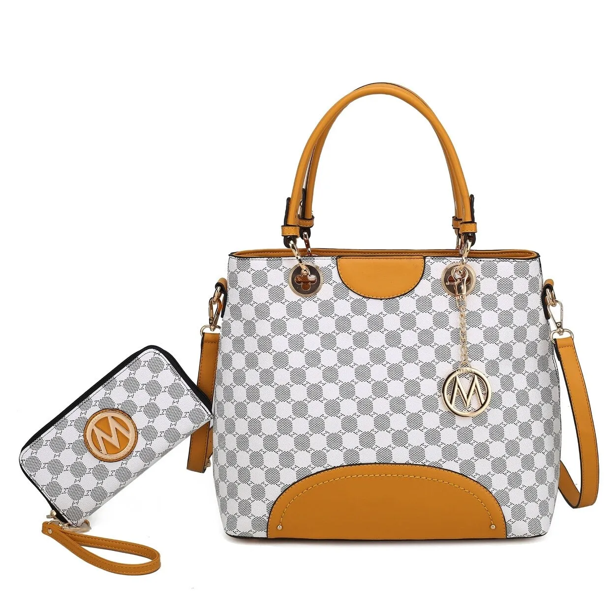 Mkfcollection Gabriella Handbag And Wallet Set Vegan Leather Designer Handbag sold by Zulily product image thumbnail 5