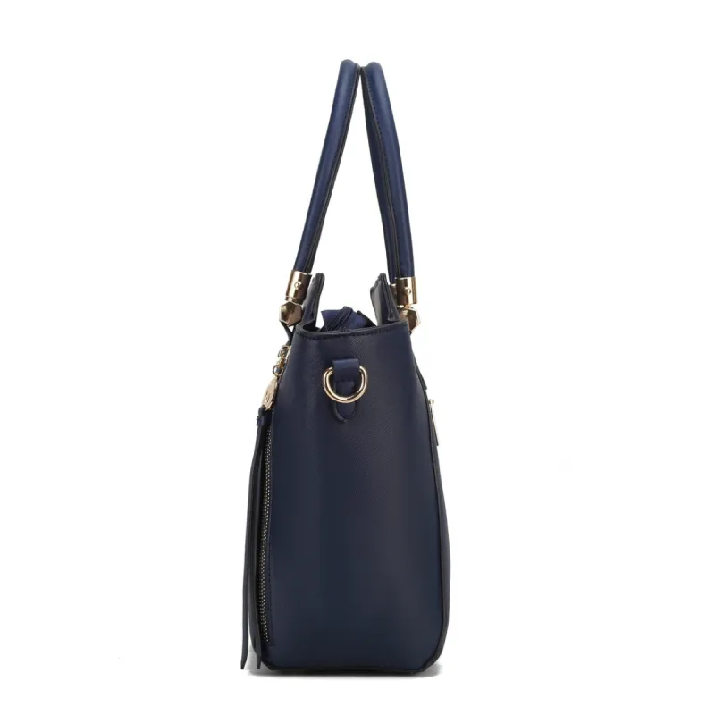 Mkfcollection Eliana Tote Bag Wallet Set Vegan Leather Designer Handbag sold by Zulily