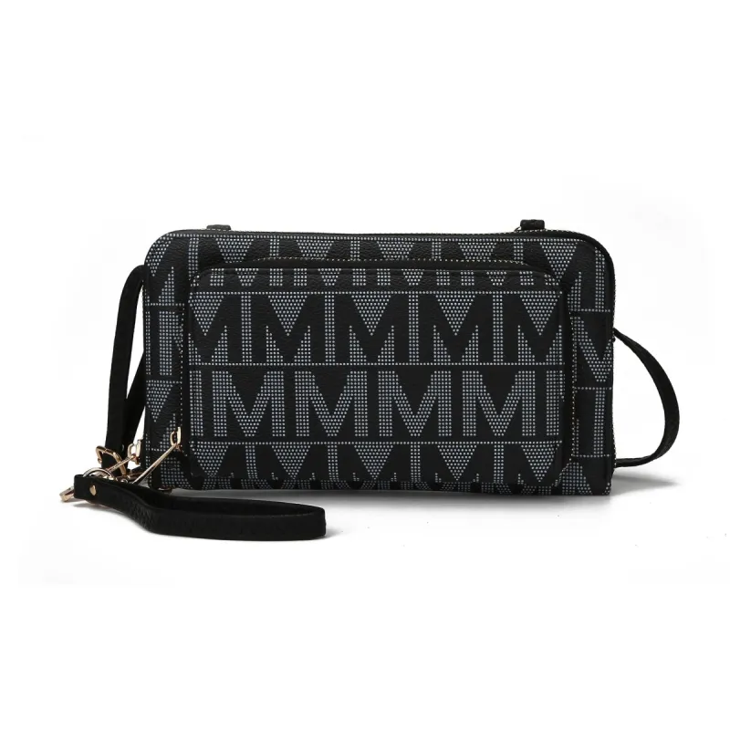 Mkfcollection Dilma Phone Crossbody Bag Vegan Leather Designer Handbag sold by Zulily