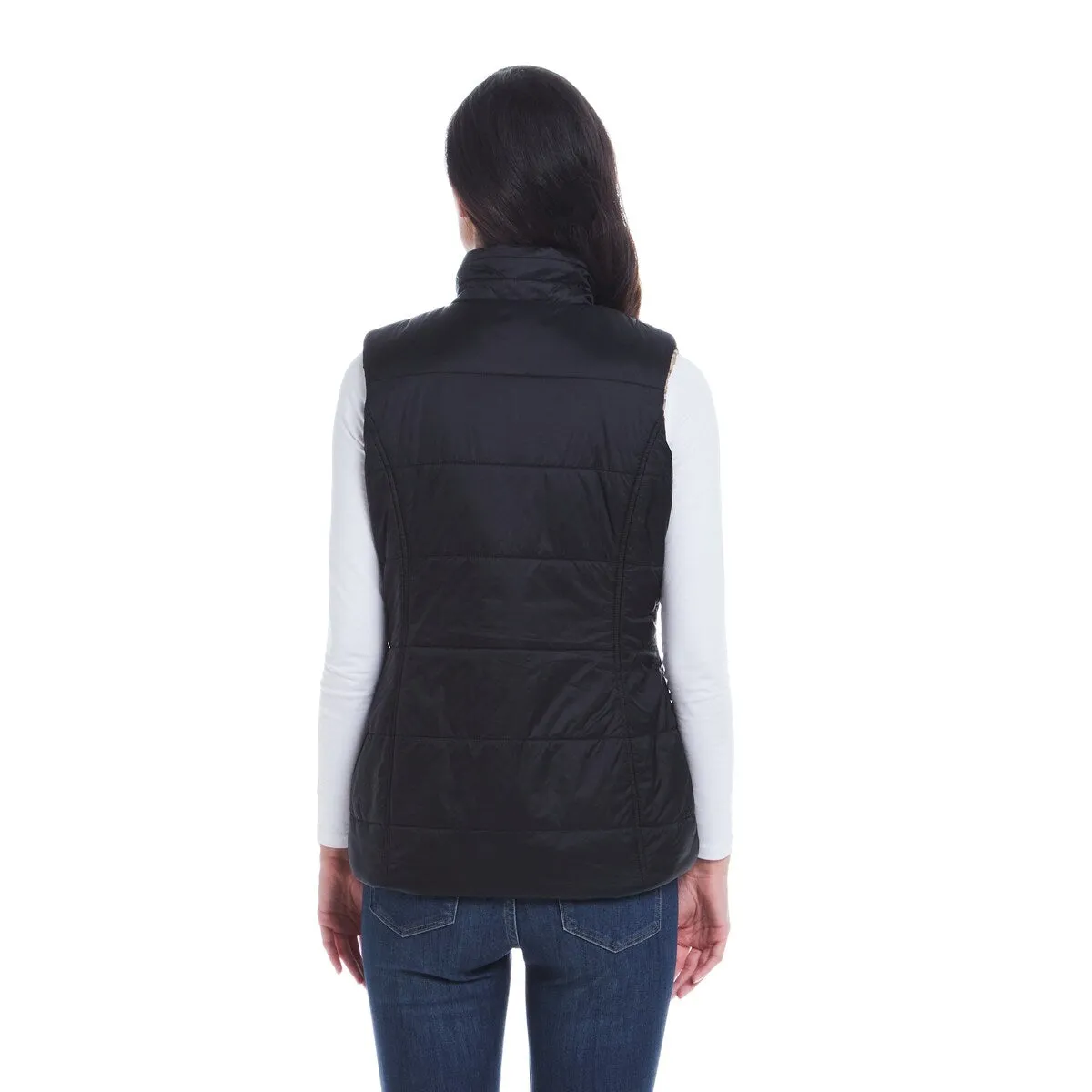 Reversible Plaid Quilted Vest sold by Zulily product image thumbnail 2