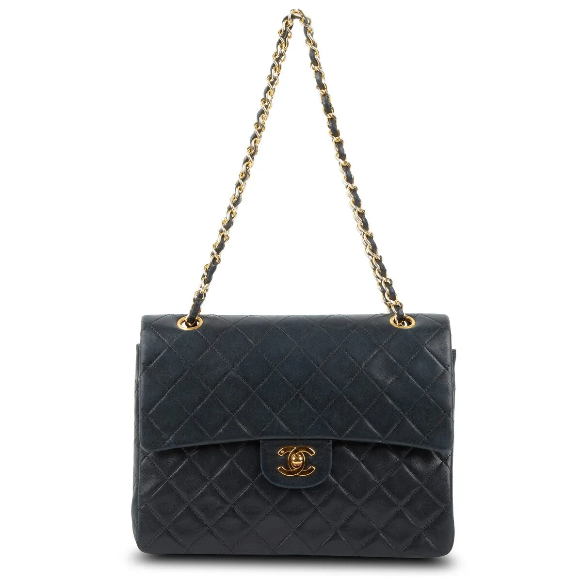 Chanel Classic Square Double Flap Medium Lambskin (Pre-Owned) sold by Zulily