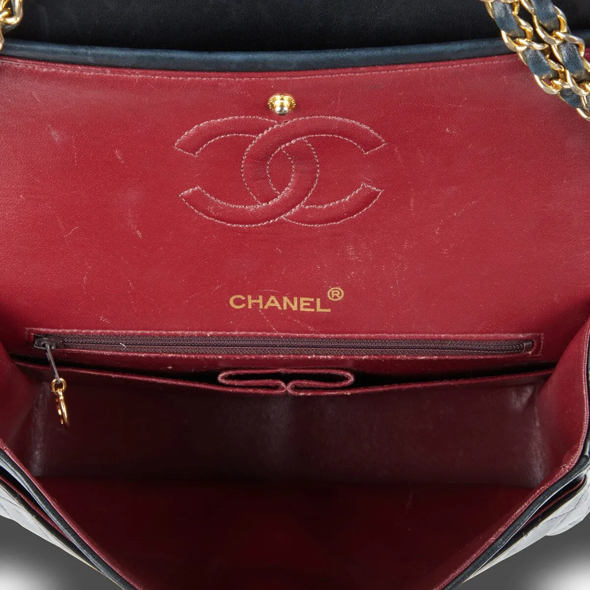 Chanel Classic Square Double Flap Medium Lambskin (Pre-Owned) sold by Zulily product image thumbnail 4