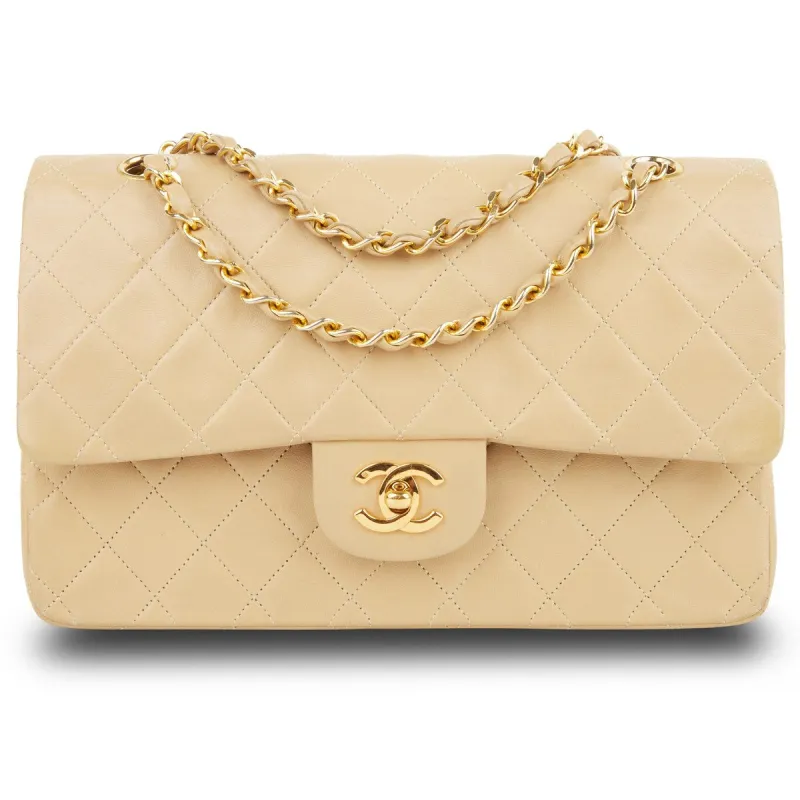 Chanel Classic Small Double Flap GHW Lambskin (Pre-Owned) - Medium sold by Zulily