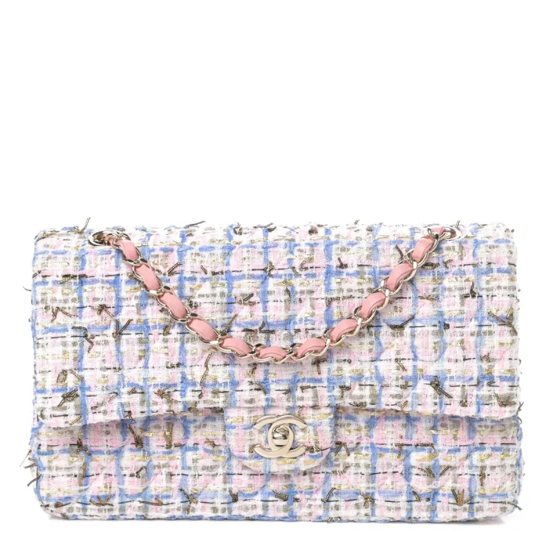 Chanel Tweed Classic Double Flap LGHW Medium (Pre-Owned) sold by Zulily