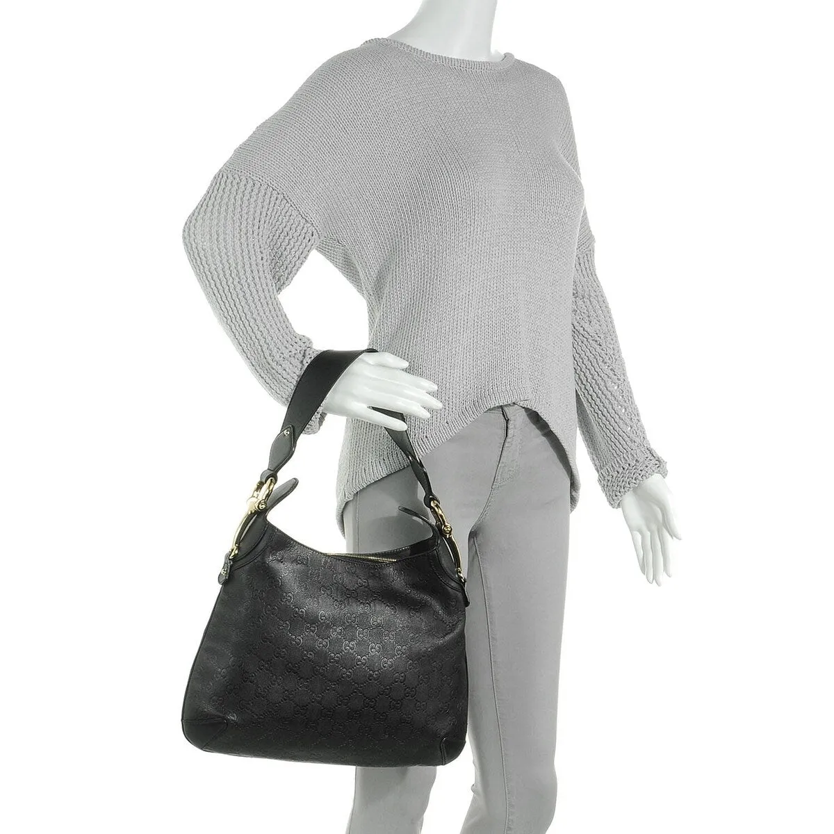 Gucci Horsebit Shoulder Bag Guccissima (Pre-Owned) - One Size sold by Zulily product image thumbnail 2