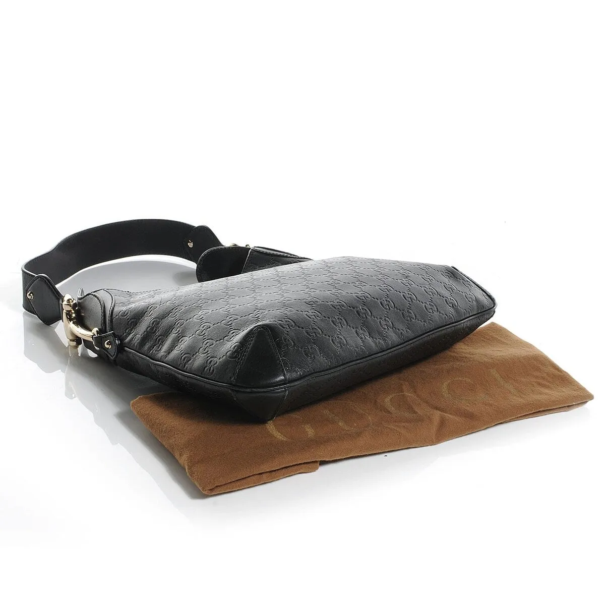 Gucci Horsebit Shoulder Bag Guccissima (Pre-Owned) - One Size sold by Zulily product image thumbnail 4