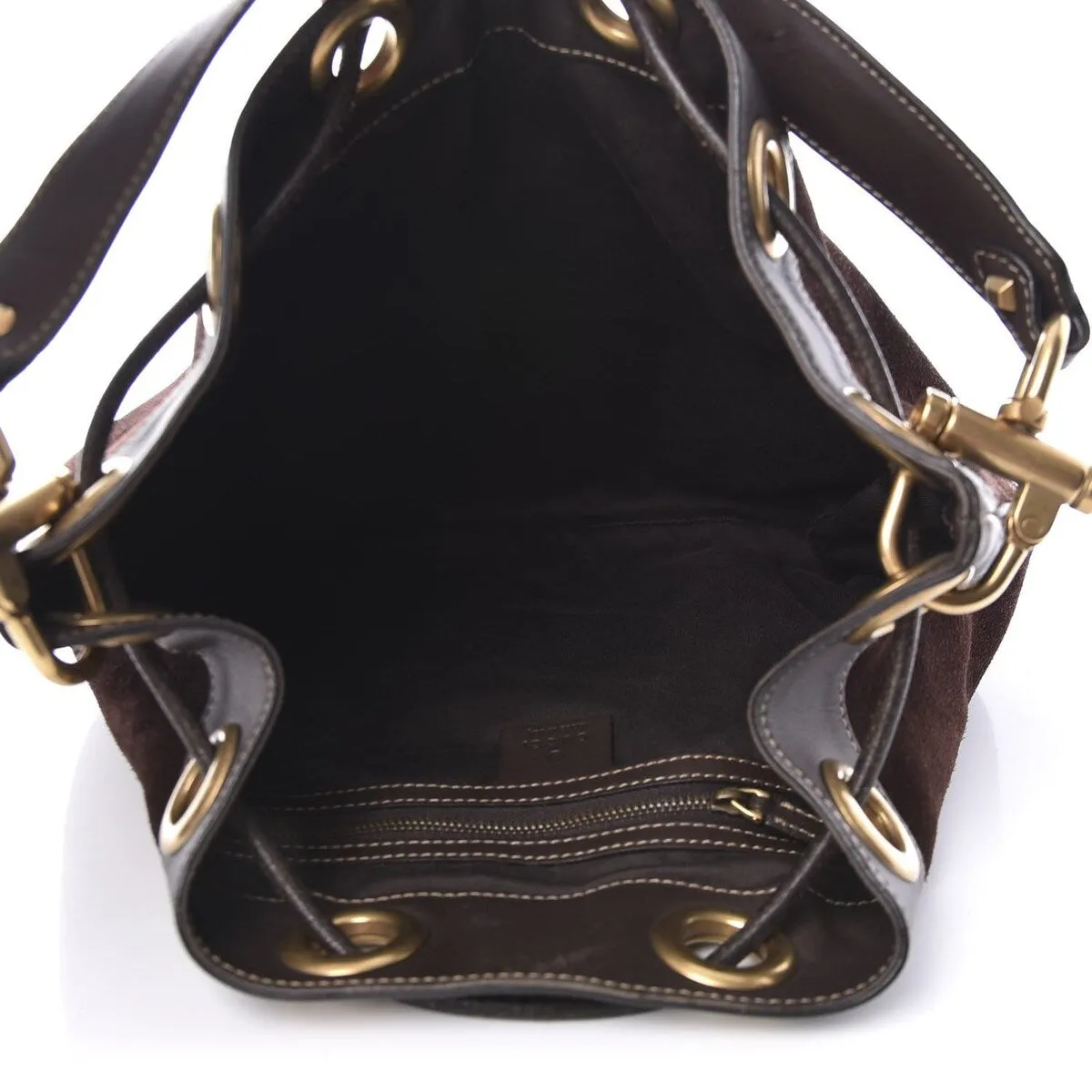 Gucci Drawstring Shoulder Bag GG Canvas (Pre-Owned) - One Size sold by Zulily product image thumbnail 4