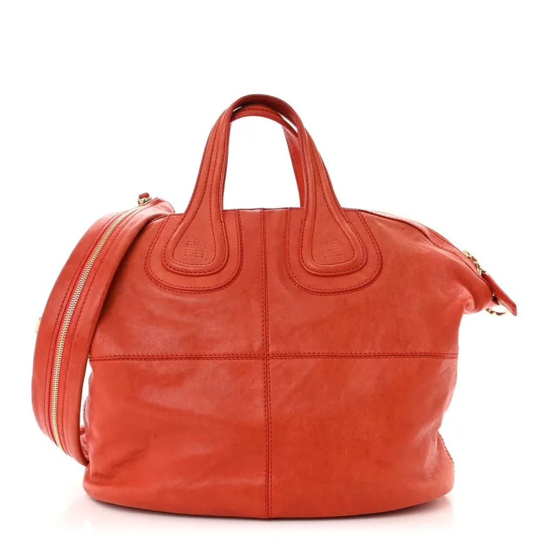 Givenchy Wrinkled Lambskin Medium Nightingale Orange (Pre-Owned) sold by Zulily