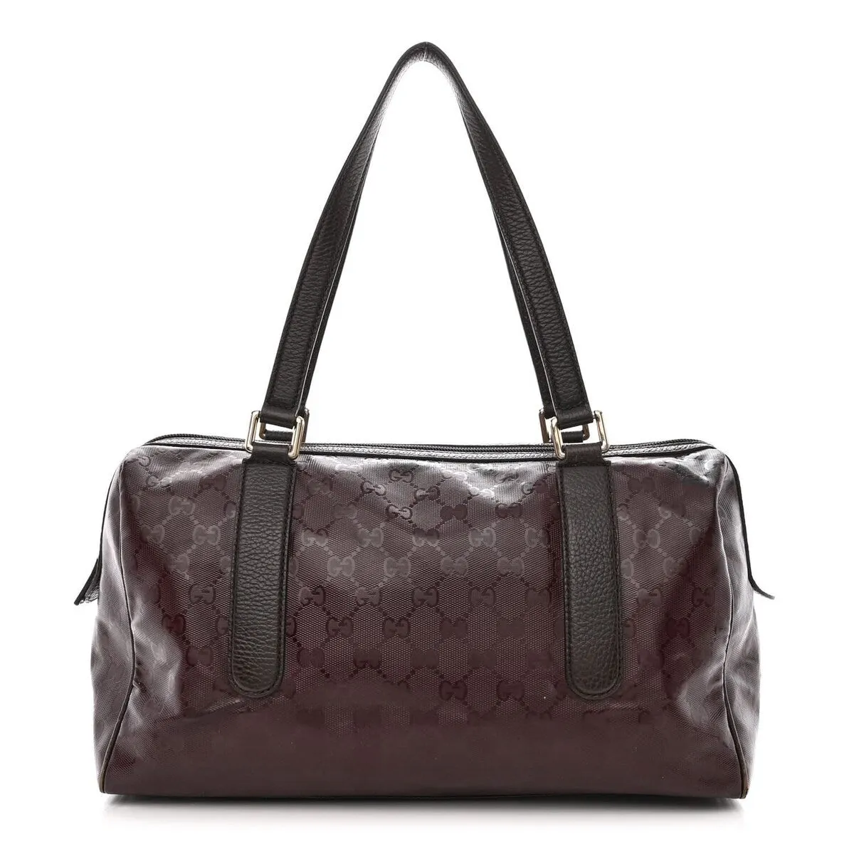 Gucci Imprime Monogram Boston Bordeaux (Pre-Owned) - One Size sold by Zulily
