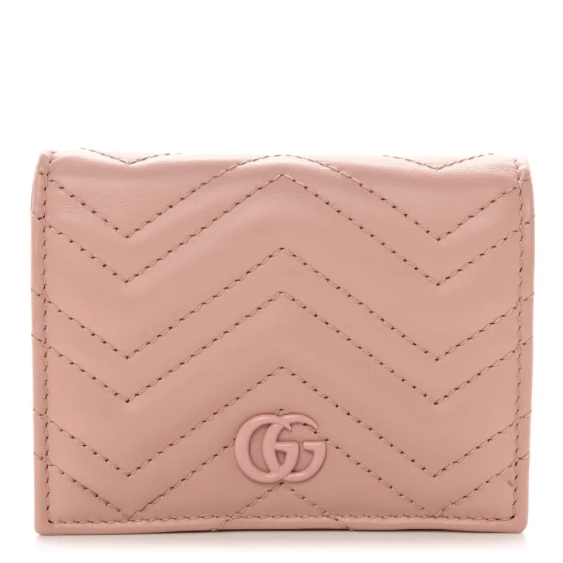 Gucci GG Marmont Card Case Wallet (Pre-Owned) - One Size sold by Zulily