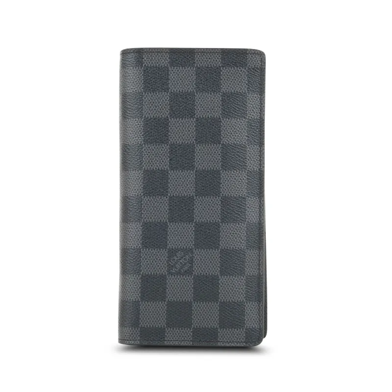 Louis Vuitton Brazza Wallet Damier Graphite (Pre-Owned) - One Size sold by Zulily