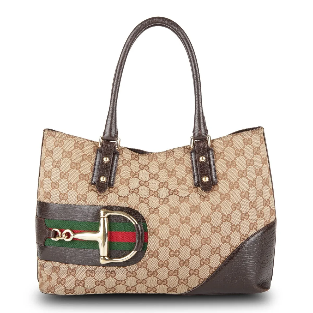 Gucci Horsebit Tote Bag GG Canvas (Pre-Owned) - One Size sold by Zulily