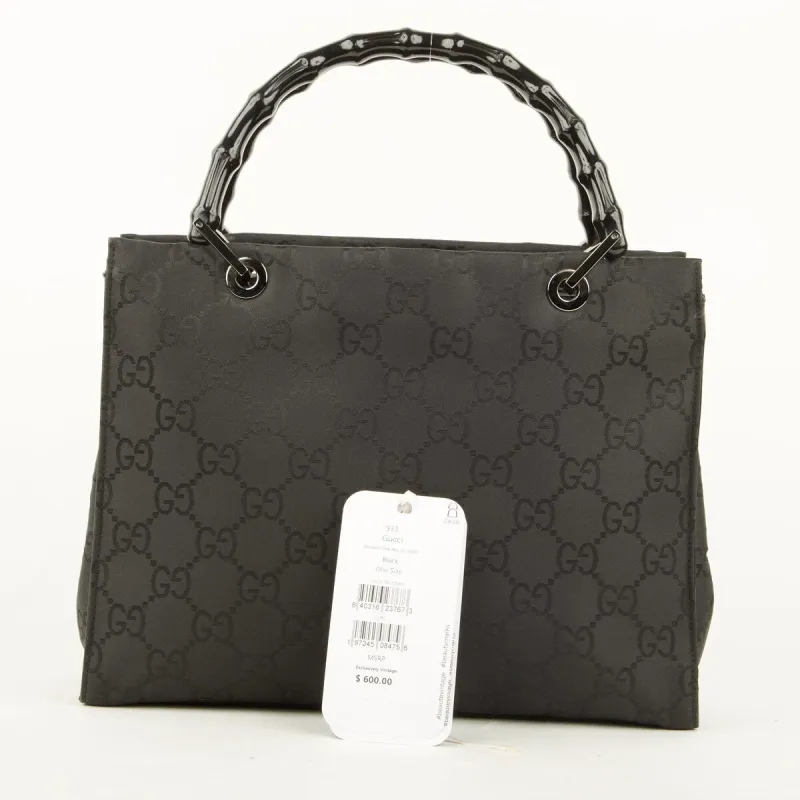 Gucci Bamboo Tote Bag GG Nylon (Pre-Owned) - One Size sold by Zulily