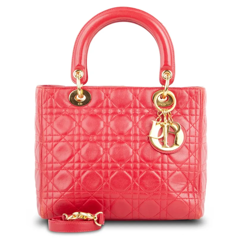 Dior Lady Dior GHW Medium Cannage (Pre-Owned) sold by Zulily