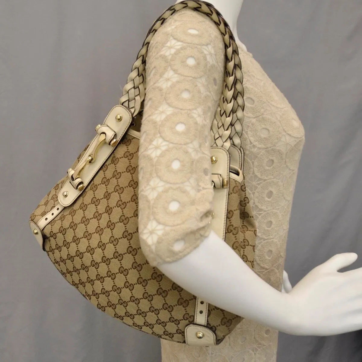 Gucci Pelham Tote Bag GG Canvas (Pre-Owned) - One Size sold by Zulily product image thumbnail 2