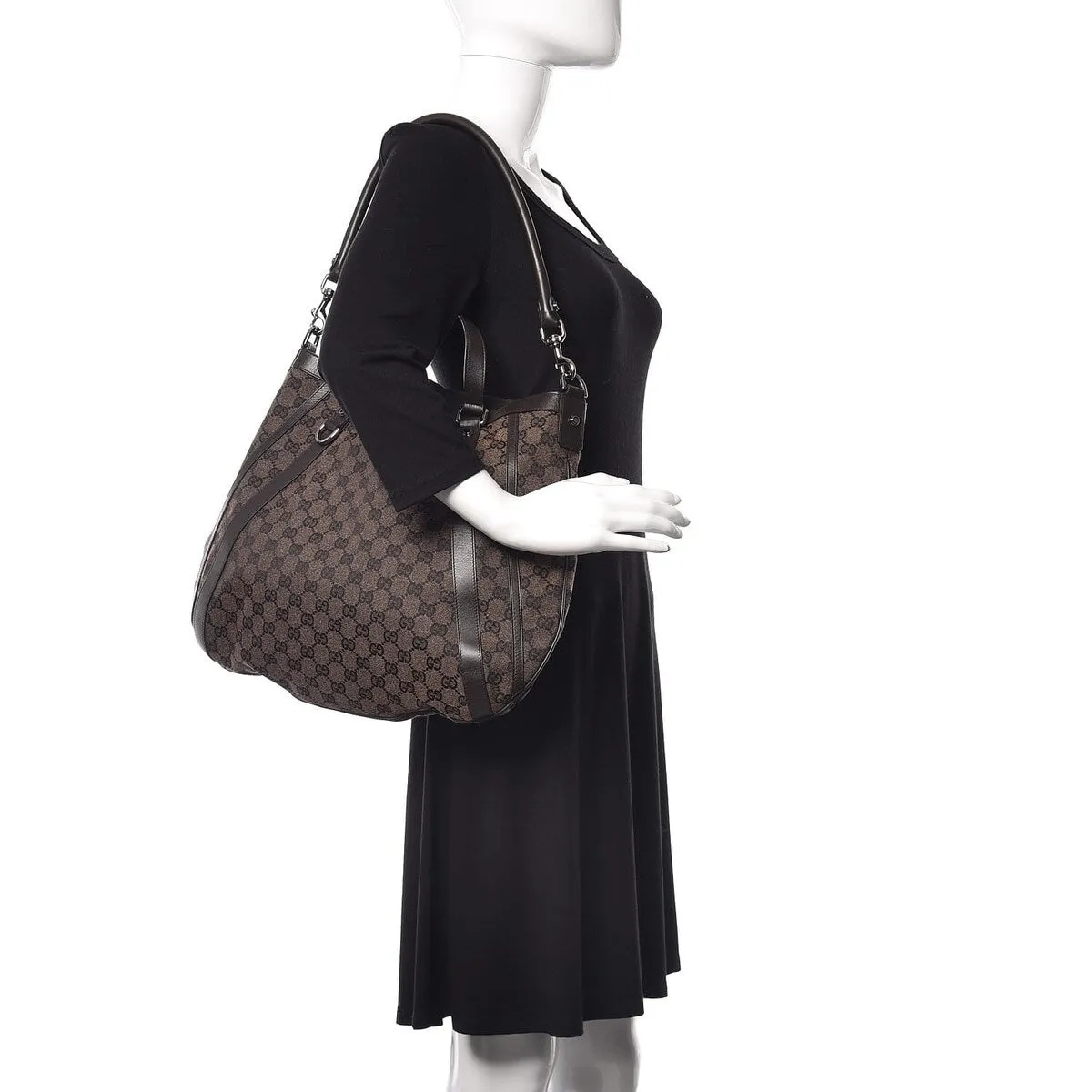Gucci D-Gold Two-Way Tote Bag GG Canvas (Pre-Owned) - One Size sold by Zulily product image thumbnail 2