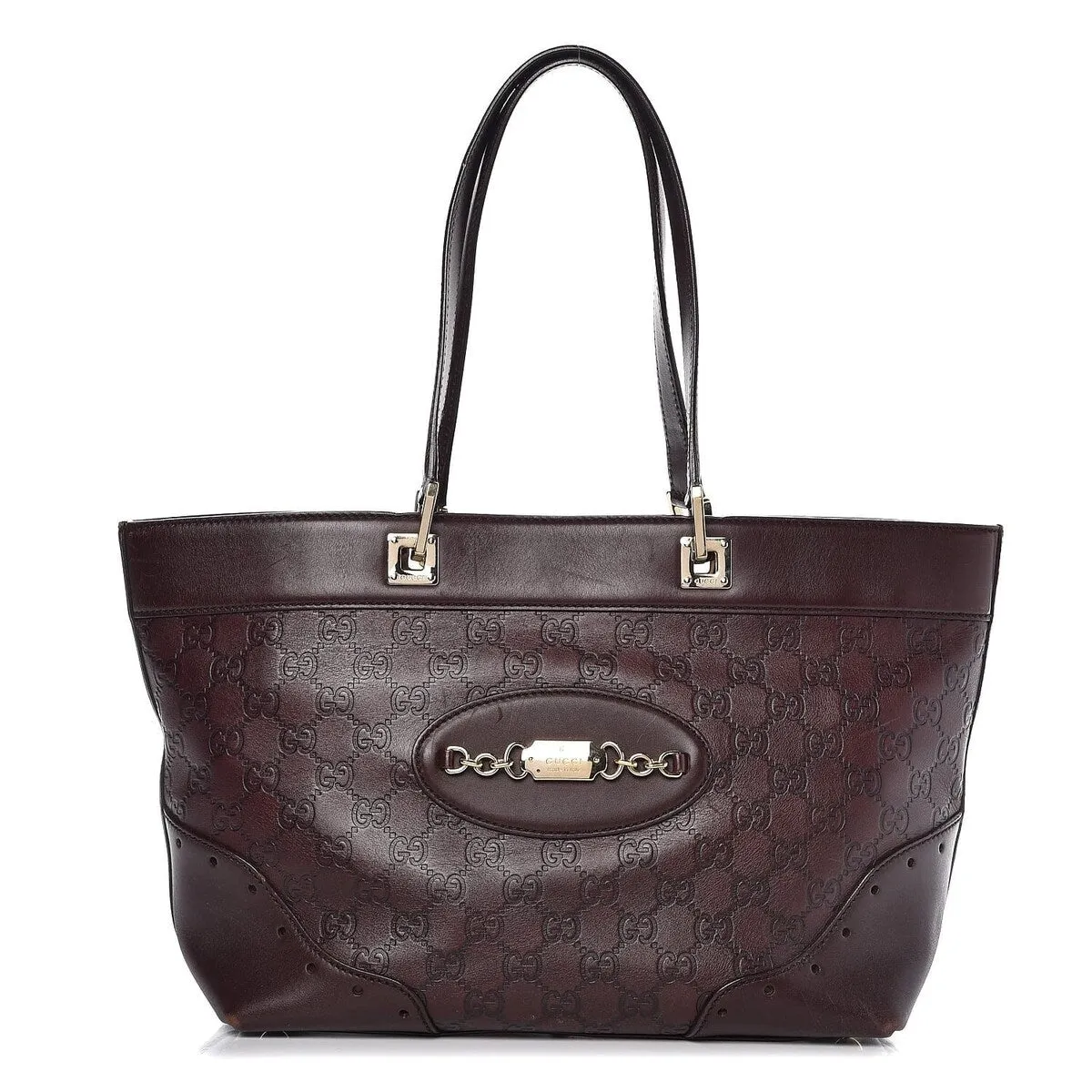 Gucci Horsebit Tote Bag Guccissima (Pre-Owned) - One Size sold by Zulily