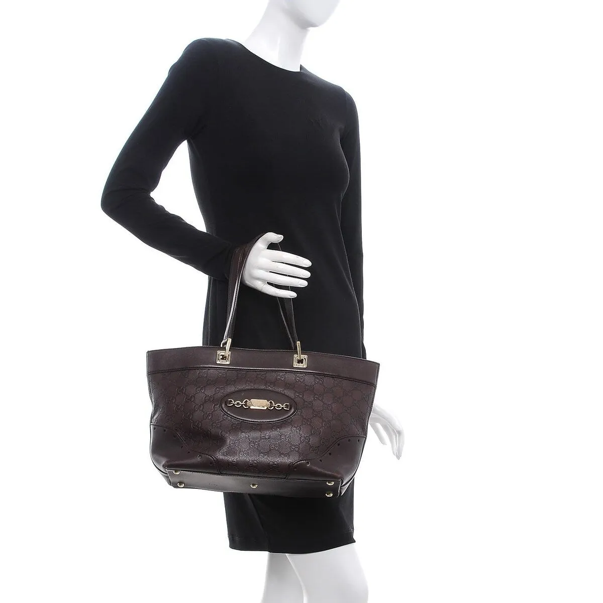 Gucci Horsebit Tote Bag Guccissima (Pre-Owned) - One Size sold by Zulily product image thumbnail 2