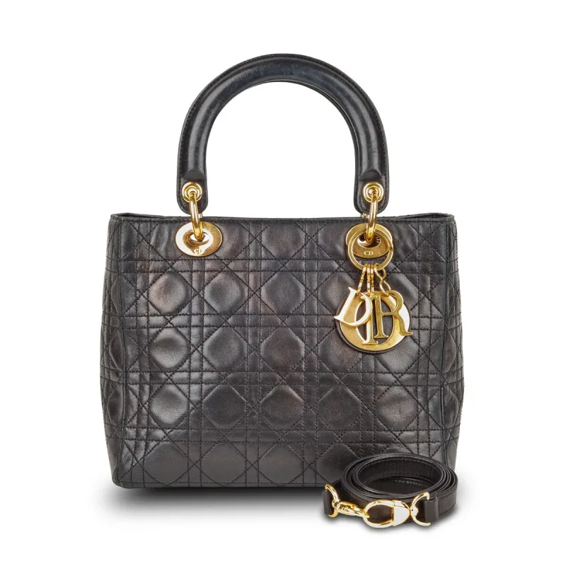 Dior Lady Dior GHW Medium Cannage (Pre-Owned) sold by Zulily
