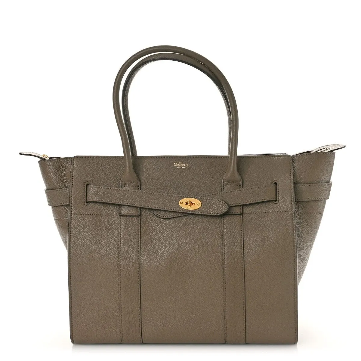 Mulberry Classic Grain Bayswater Zip Tote Clay (Pre-Owned) - One Size sold by Zulily