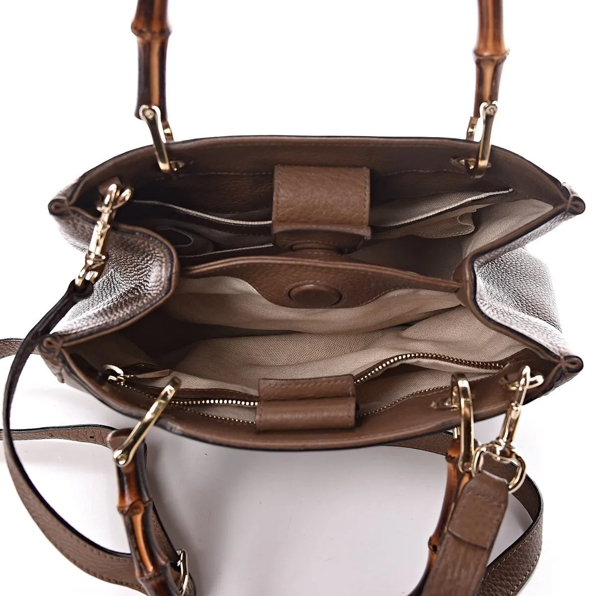 Gucci Bamboo Two-Way Tote Bag (Pre-Owned) - One Size sold by Zulily product image thumbnail 5