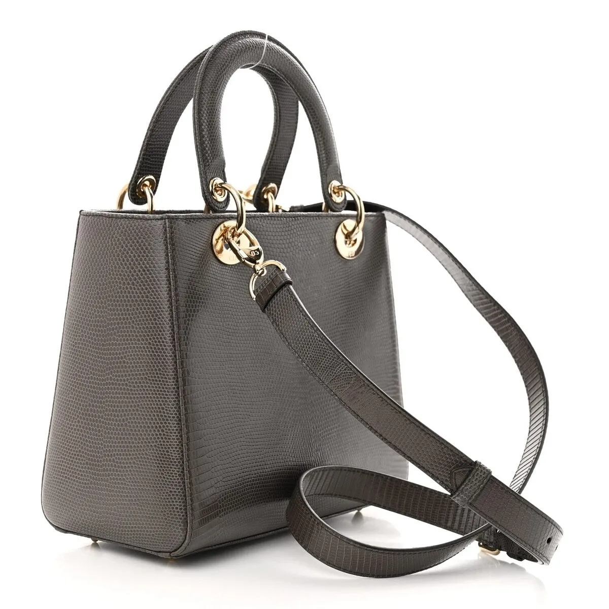 Dior Lizard Medium Lady Dior Grey (Pre-Owned) sold by Zulily product image thumbnail 3