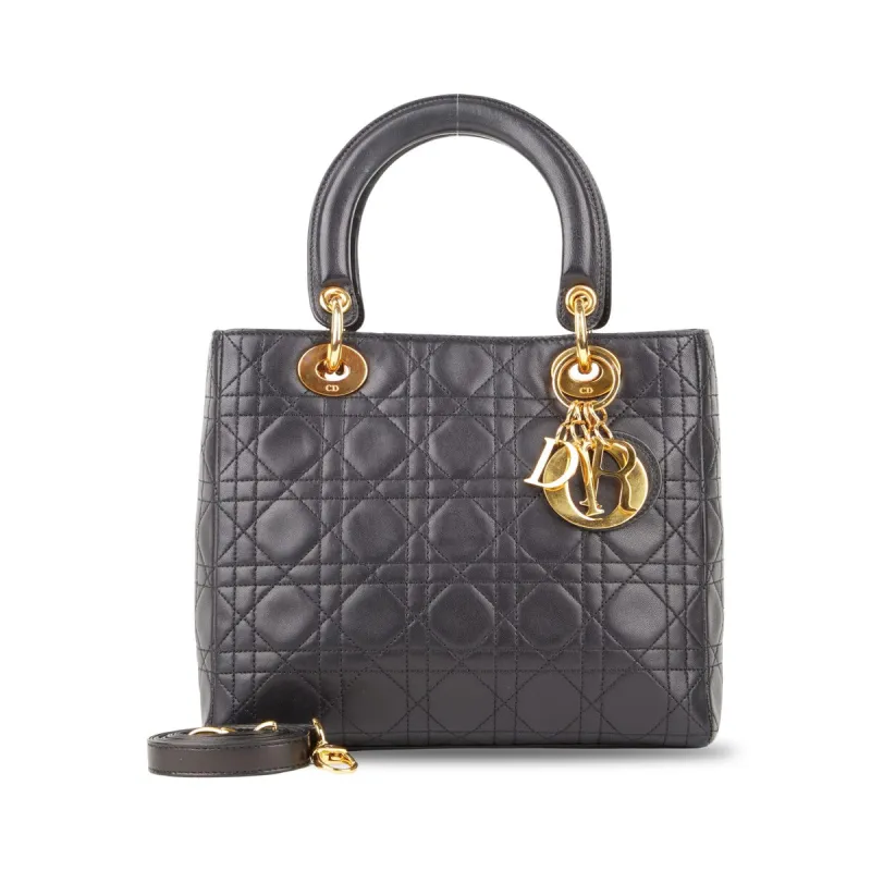 Dior Lady Dior GHW Medium Cannage (Pre-Owned) sold by Zulily