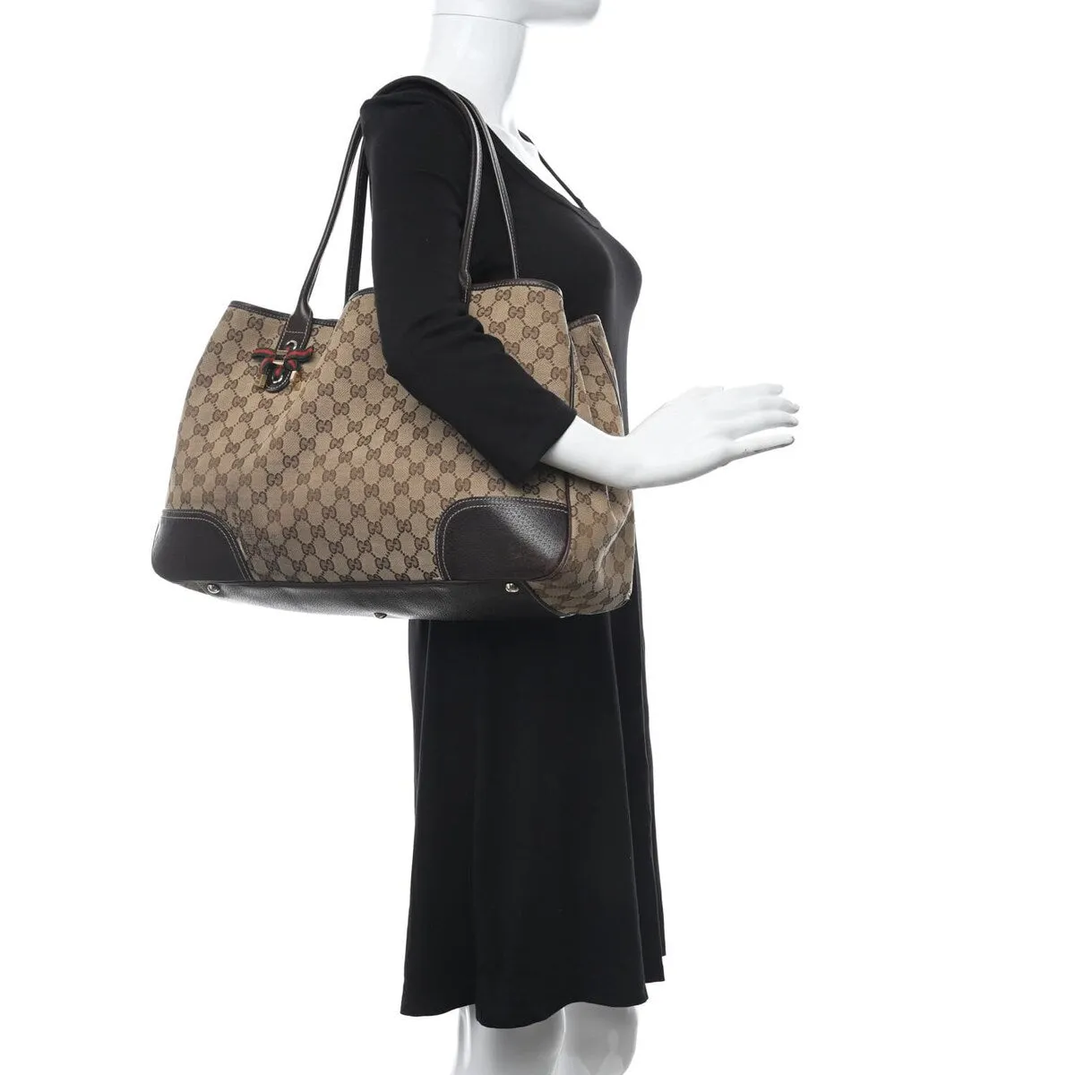 Gucci Monogram Large Princy Tote Dark Brown (Pre-Owned) sold by Zulily product image thumbnail 2