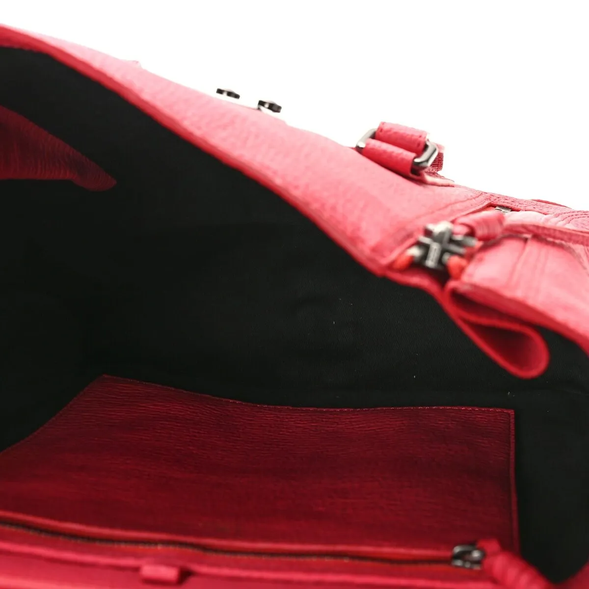 3.1 Philip Lim Textured Calfskin Medium Pashli Satchel Raspberry (Pre-Owned) sold by Zulily product image thumbnail 5