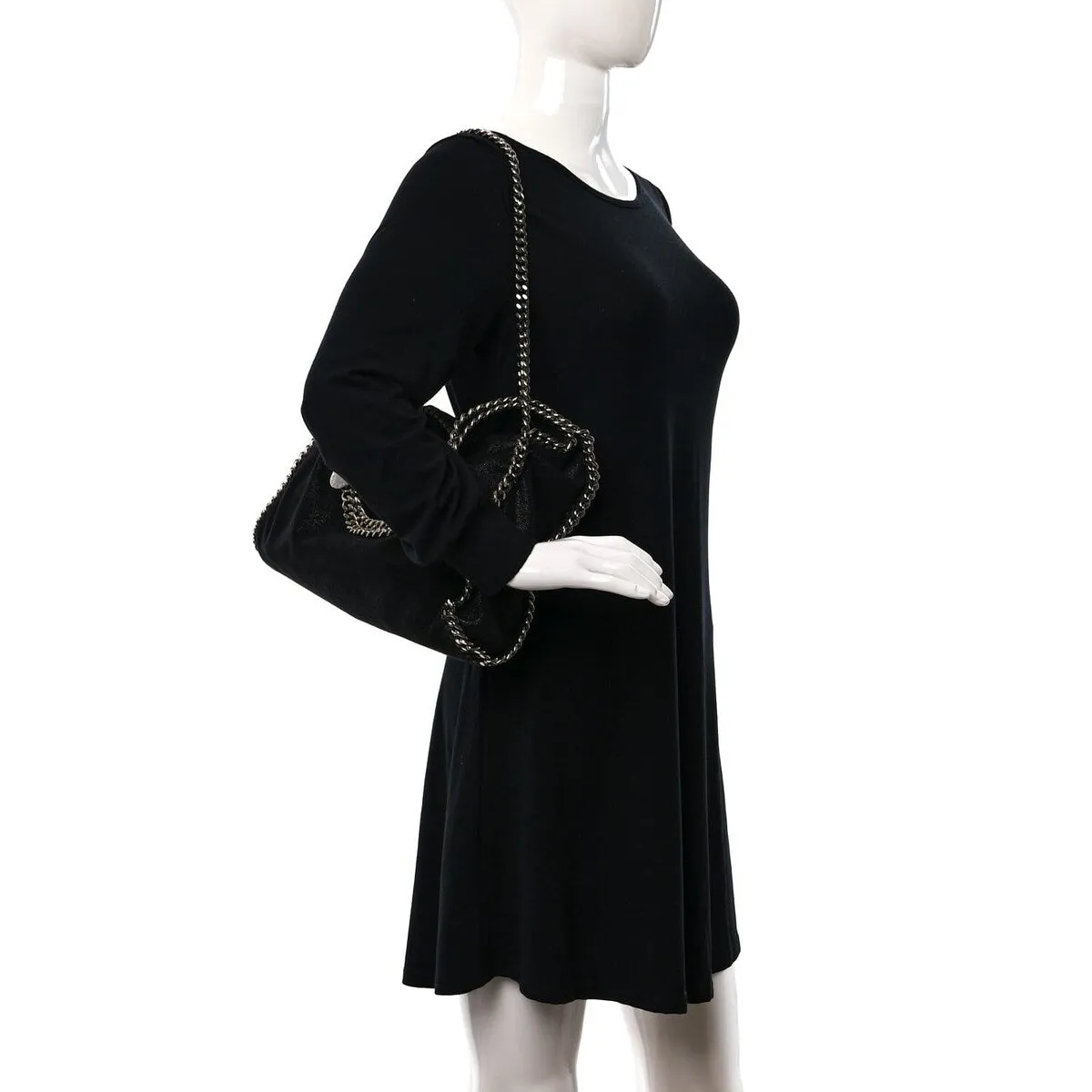 Stella McCartney Shaggy Deer Falabella Fold Over Tote Black (Pre-Owned) - One Size sold by Zulily product image thumbnail 2