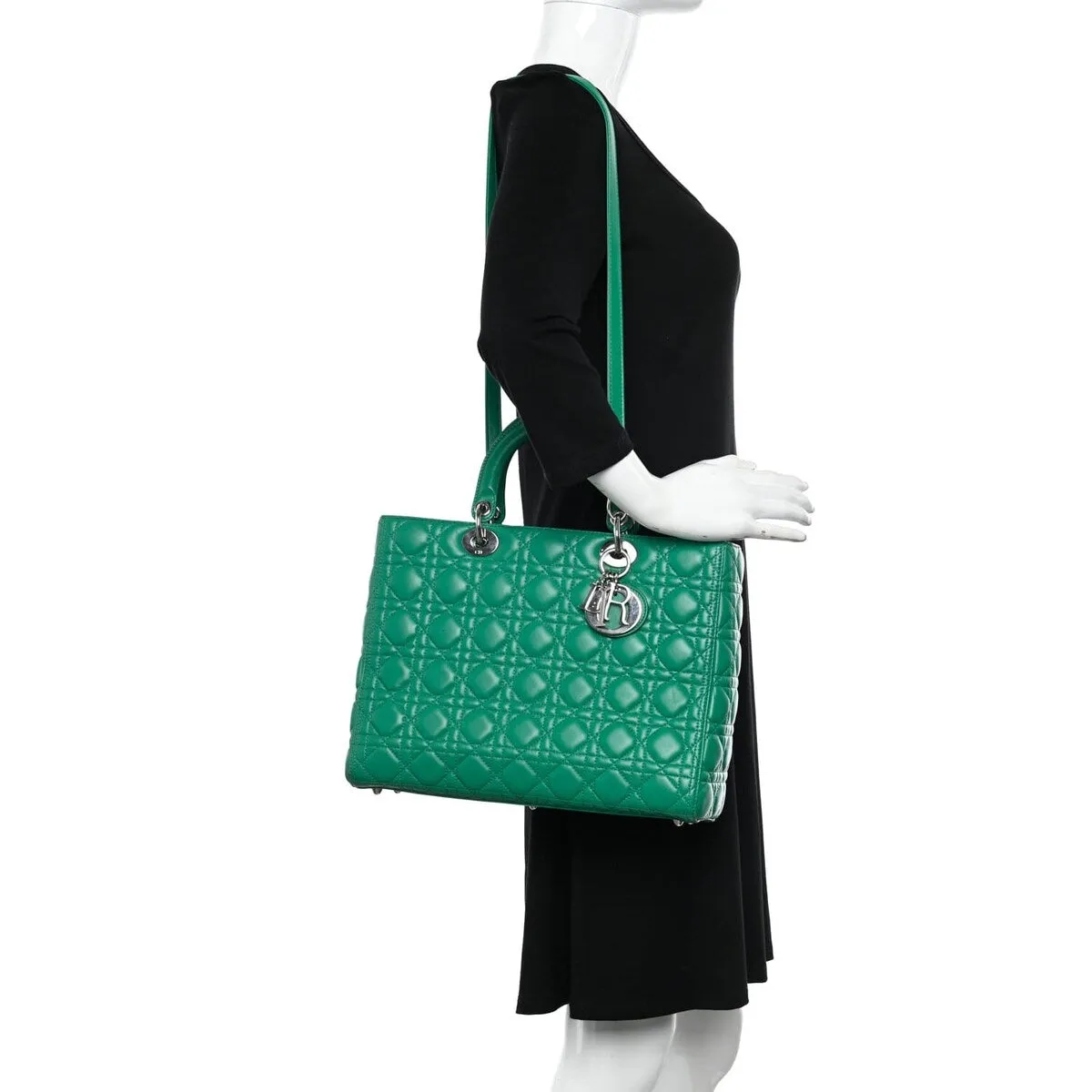 Dior Lady Dior Silver Hardware Cannage (Pre-Owned) - Large sold by Zulily product image thumbnail 2