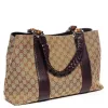 Gucci Bamboo Tote Bag 232947 GG Canvas (Pre-Owned) - One Size sold by Zulily