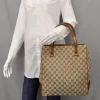 Gucci Bamboo Tote Bag GG Canvas (Pre-Owned) - One Size sold by Zulily