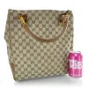 Gucci Bamboo Tote Bag GG Canvas (Pre-Owned) - One Size sold by Zulily