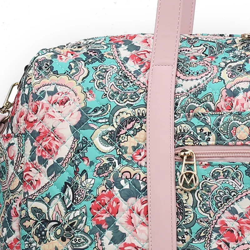 Mkfcollection Khelani Weekender Bag Vegan Leather Designer Handbag sold by Zulily