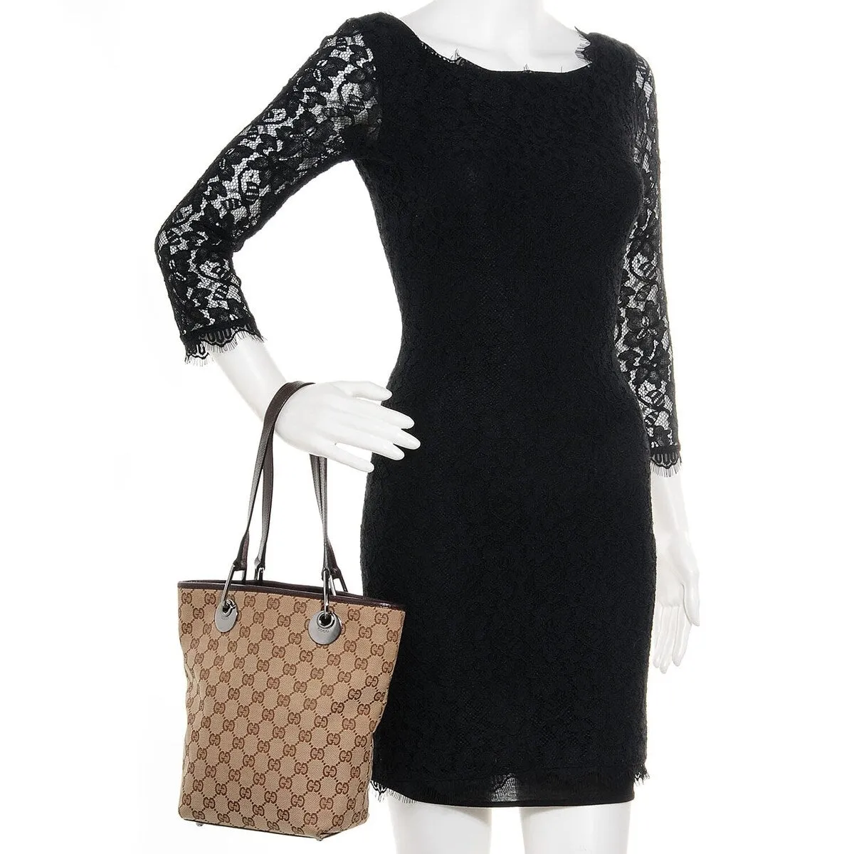 Gucci Eclipe Tote Bag GG Canvas (Pre-Owned) - One Size sold by Zulily product image thumbnail 2