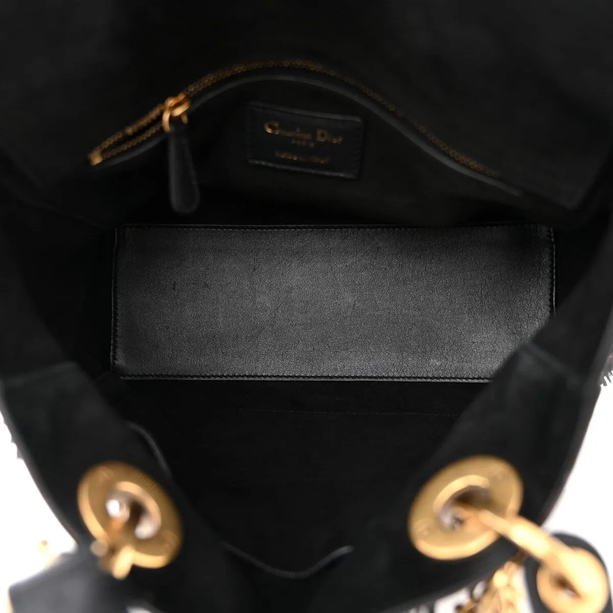 Dior Lambskin Beaded Fringe Medium Lady Dior Black Multicolor (Pre-Owned) - One Size sold by Zulily product image thumbnail 5