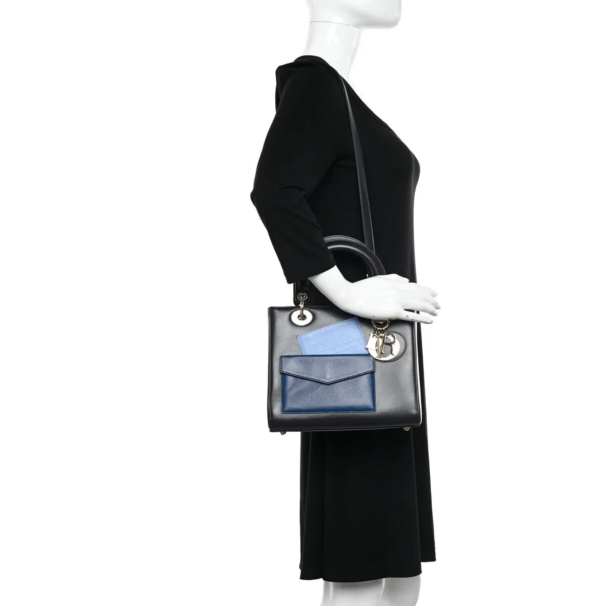 Dior Calfskin Pockets Medium Lady Dior Blue (Pre-Owned) sold by Zulily product image thumbnail 2