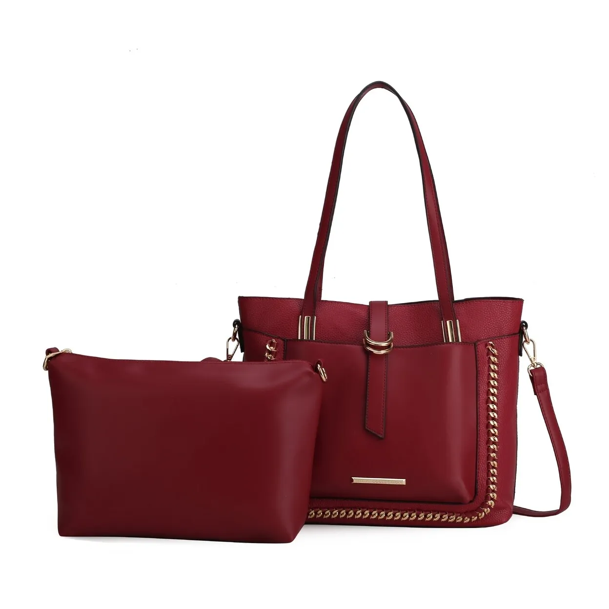 Mkfcollection Raya Shoulder Bag And Set Vegan Leather Designer Handbag sold by Zulily product image thumbnail 2