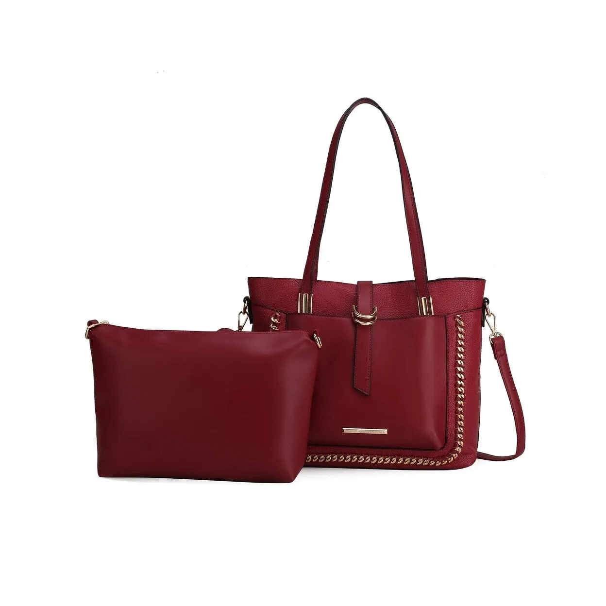 Mkfcollection Raya Shoulder Bag And Set Vegan Leather Designer Handbag sold by Zulily product image thumbnail 3