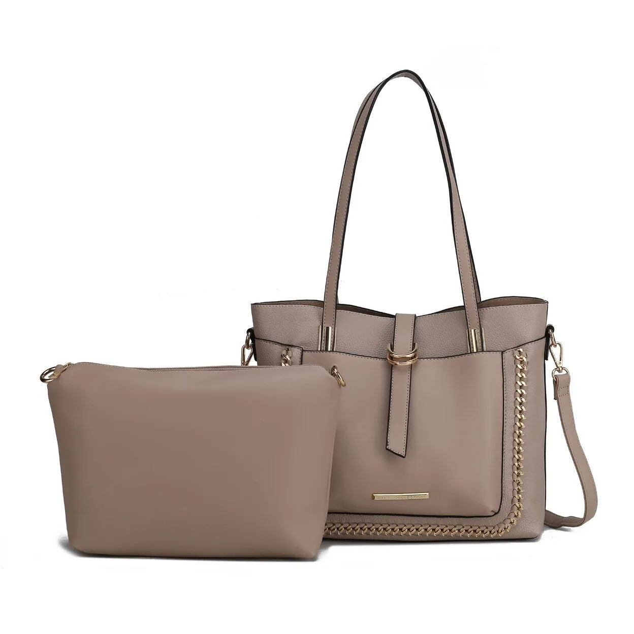 Mkfcollection Raya Shoulder Bag And Set Vegan Leather Designer Handbag sold by Zulily