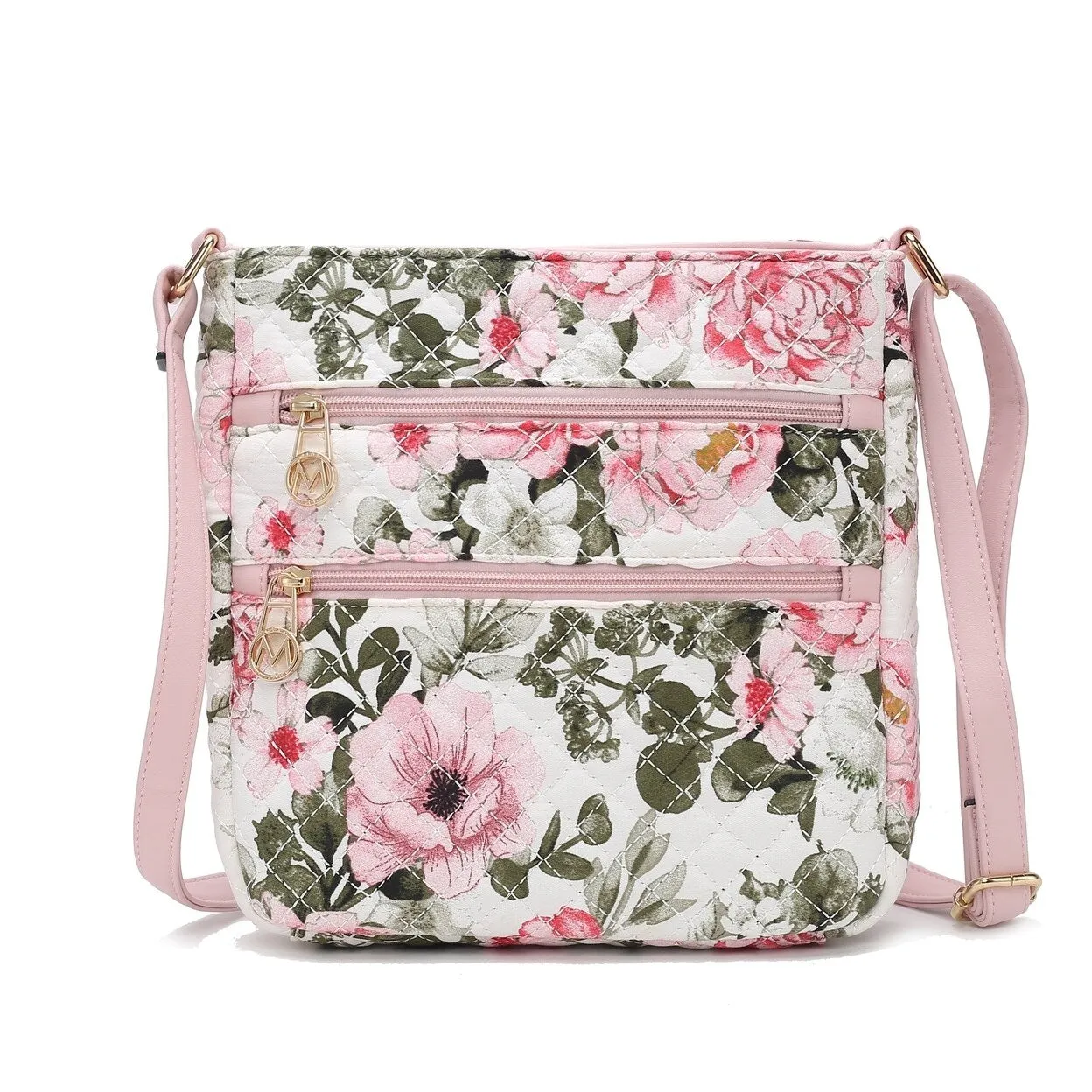 Mkfcollection Lainey Floral Shoulder Bag Vegan Leather Designer Handbag sold by Zulily