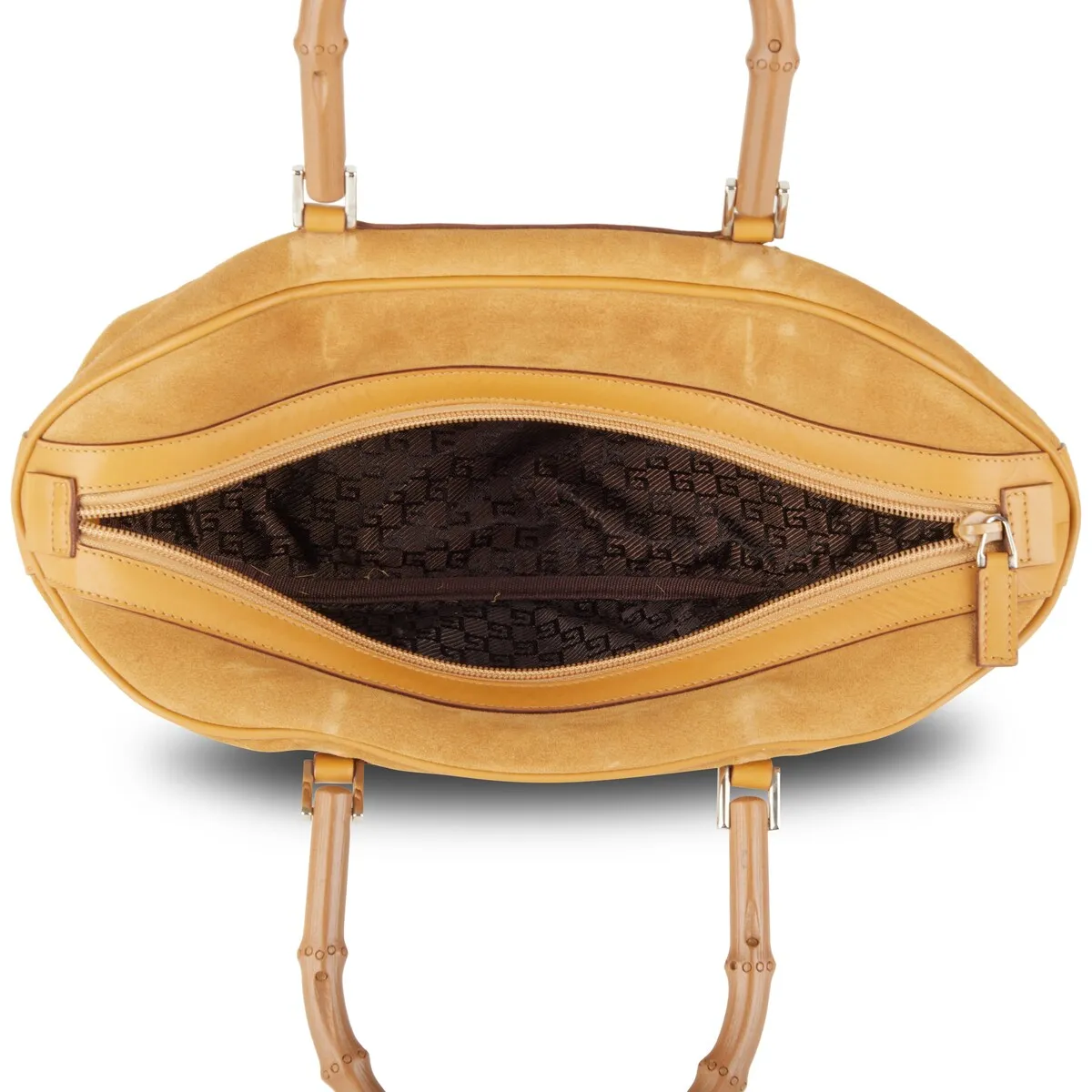 Gucci Suede Bamboo Handbag (Pre-Owned) - One Size sold by Zulily product image thumbnail 4