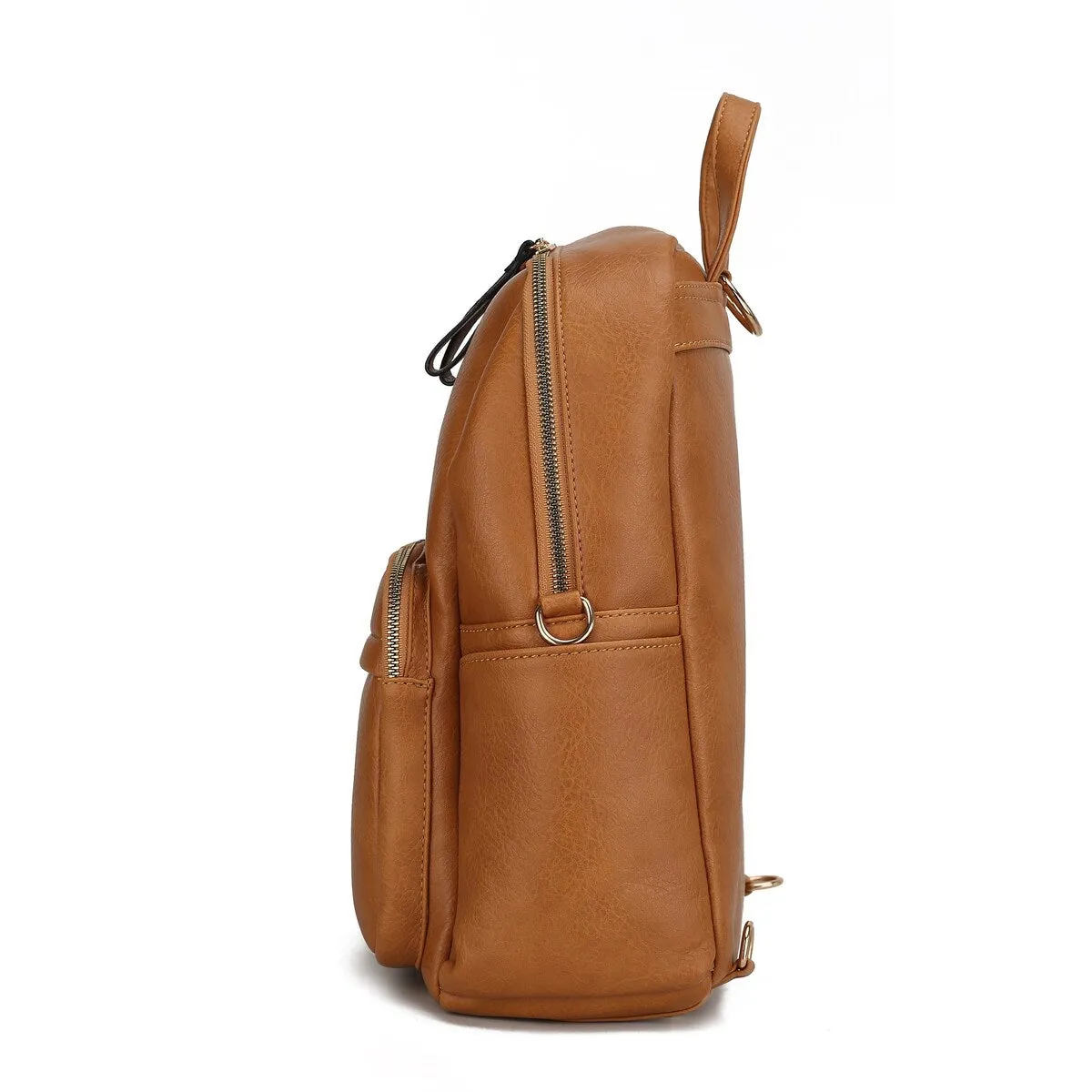 Mkfcollection Yolane Convertible Backpack Vegan Leather Designer Handbag sold by Zulily product image thumbnail 4
