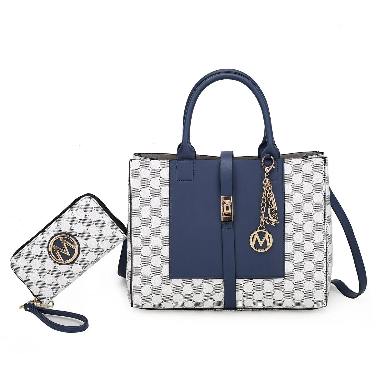 Mkfcollection Yuliana Ii Shoulder Bag And Wallet Set Vegan Leather Designer sold by Zulily product image thumbnail 2