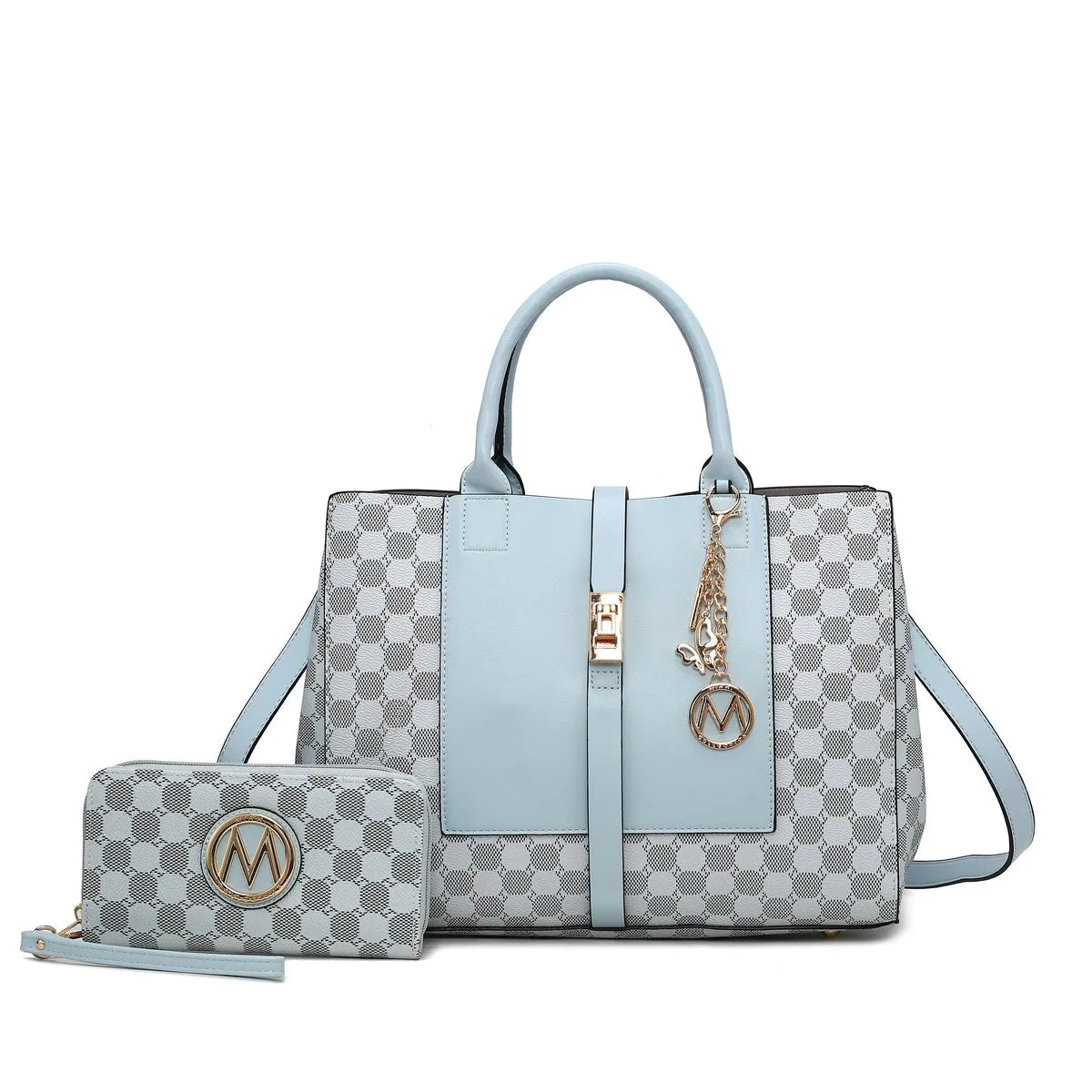 Mkfcollection Yuliana Ii Shoulder Bag And Wallet Set Vegan Leather Designer sold by Zulily product image thumbnail 5