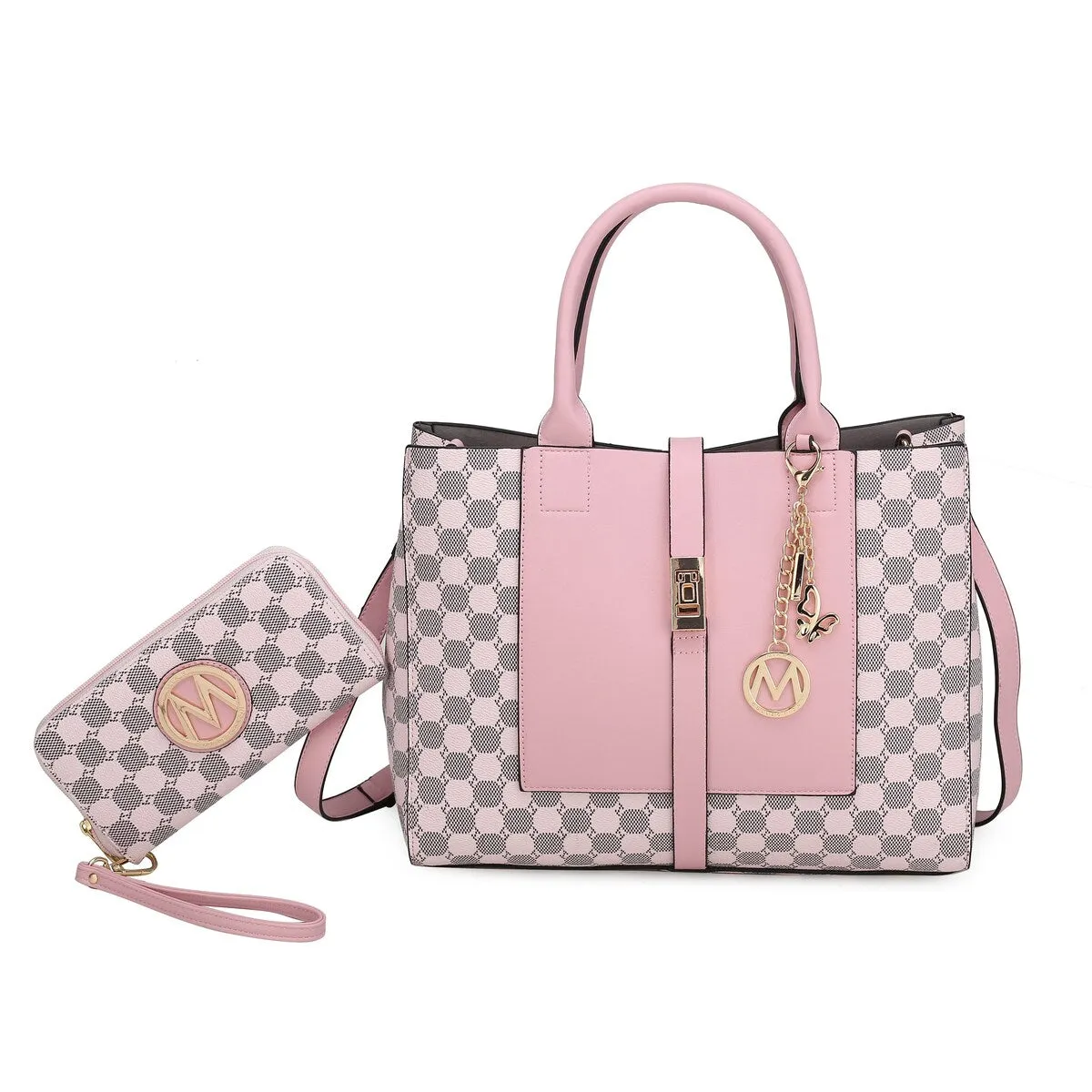 Mkfcollection Yuliana Ii Shoulder Bag And Wallet Set Vegan Leather Designer sold by Zulily product image thumbnail 3