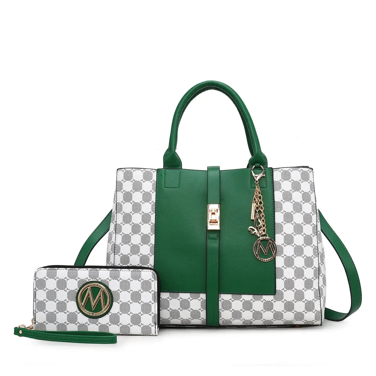 Mkfcollection Yuliana Ii Shoulder Bag And Wallet Set Vegan Leather Designer sold by Zulily product image thumbnail 4